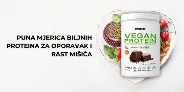 puna mjerica biljnih proteina za oporavak i rast mišića